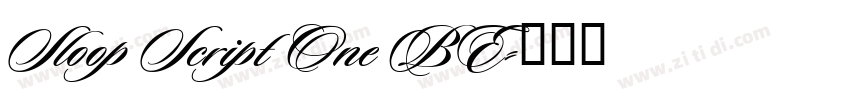 Sloop Script One BE字体转换 Sloop Script One BE字体转换